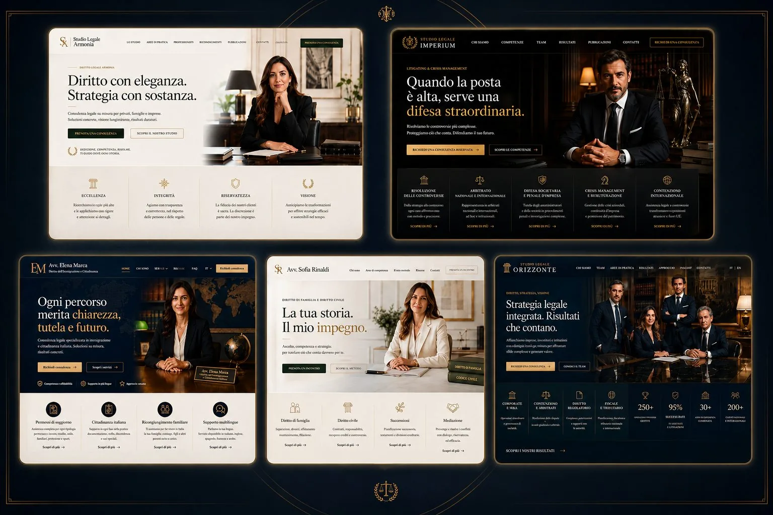 Law firm website visual direction