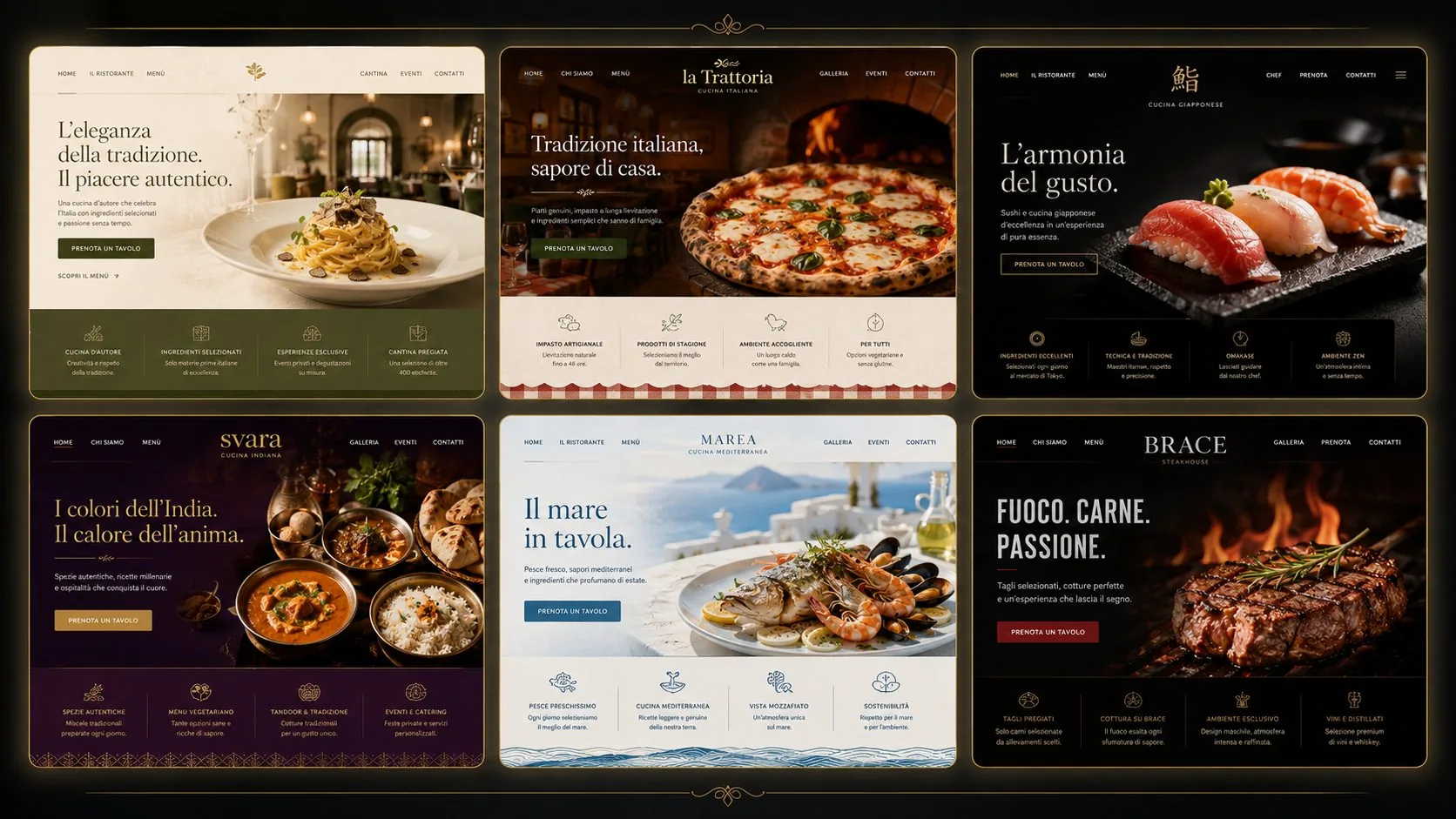 K2 restaurant website visual concept