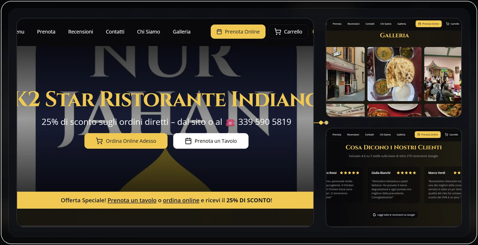 K2 Nur Jahan responsive project screenshot
